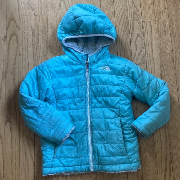 North face Reversible Turquoise Reversible Coat - Picture 1 of 10
